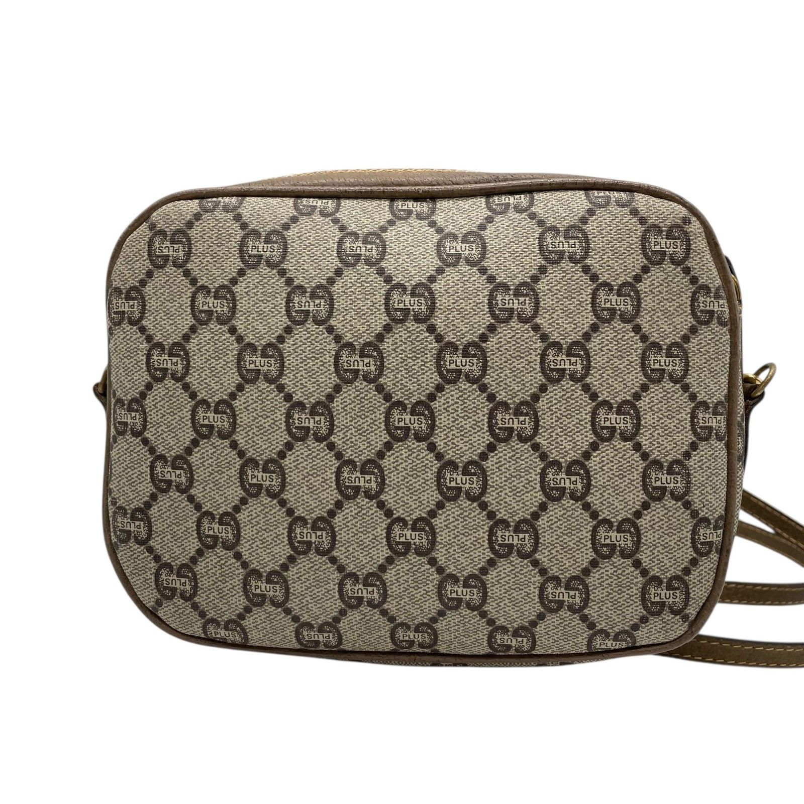 ◎美品◎GUCCI GGスプリーム カメラバッグ 斜め掛け ブラウン PVC 革 美品 グッチ GUCCI ショルダーバッグ カメラバッグ GG