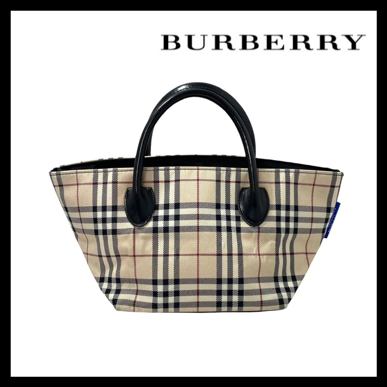 BURBERRY】BLUE LABEL ミニ ハンドバッグ ノバチェック ベージュ