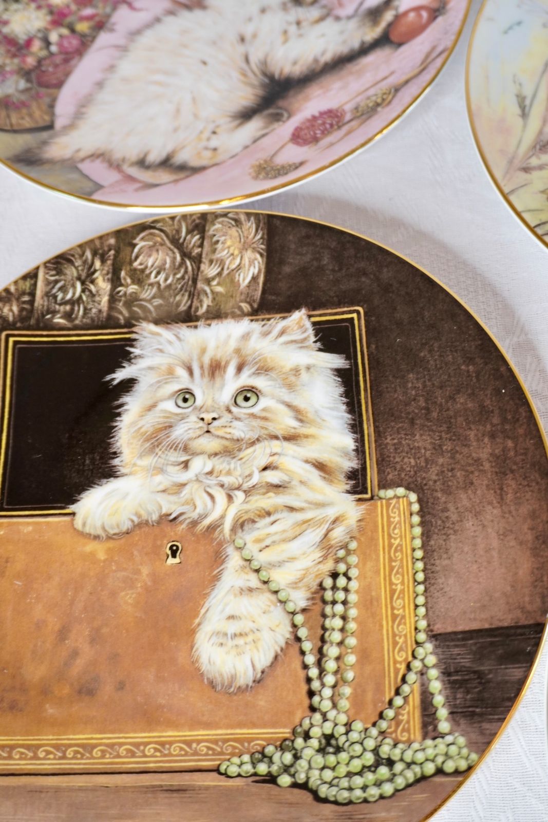 フランス アンティーク リモージュ製 白い 陶器 キャニスター 3点