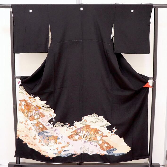 五つ紋 黒留袖 着物 No.171114-02 梱包サイズ60