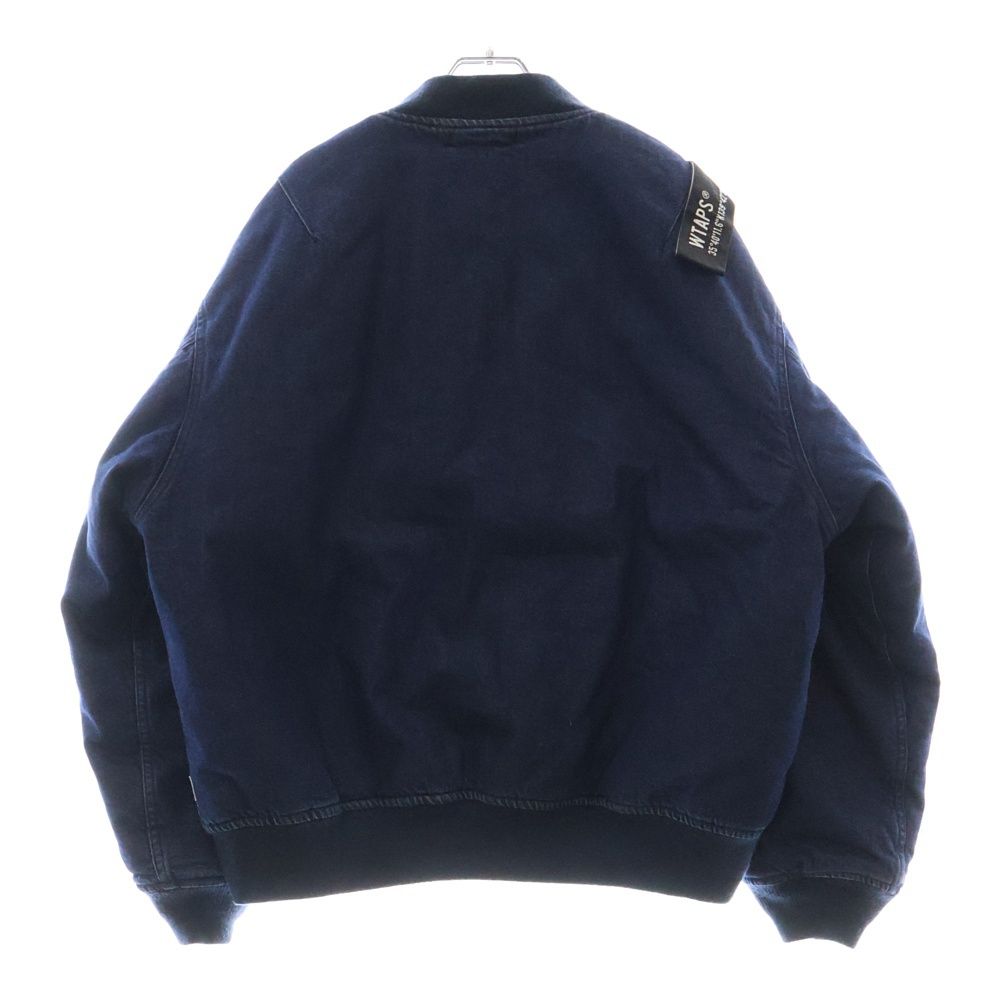 ダブルタップス　22aw　デニムボンバージャケット　インディゴ　サイズ2。 WTAPS (ダブルタップス) 22AW JACKET COTTON DENIM INDIGO コットン