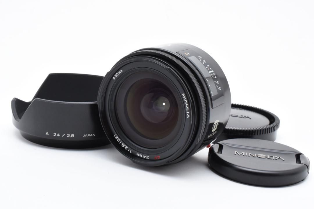 MINOLTA AF 24mm F2.8 純正フード付 C009 MINOLTA AF 24mm F2.8 純正フード付 C009 - メルカリ