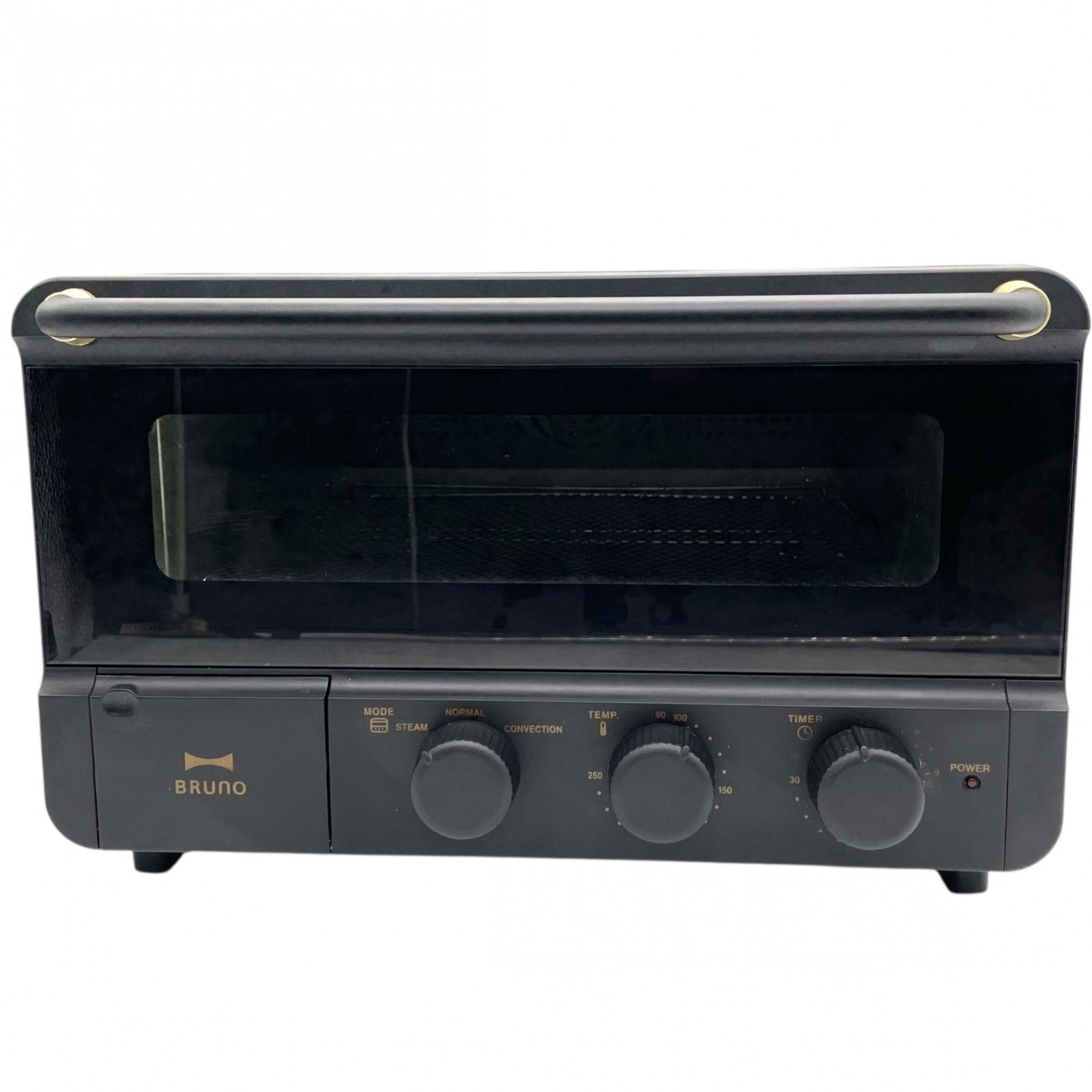 BRUNO ブルーノ スチーム＆ベイク トースター BOE067 黒 ブラック 電子レンジ オーブントースター 家電 通電 済