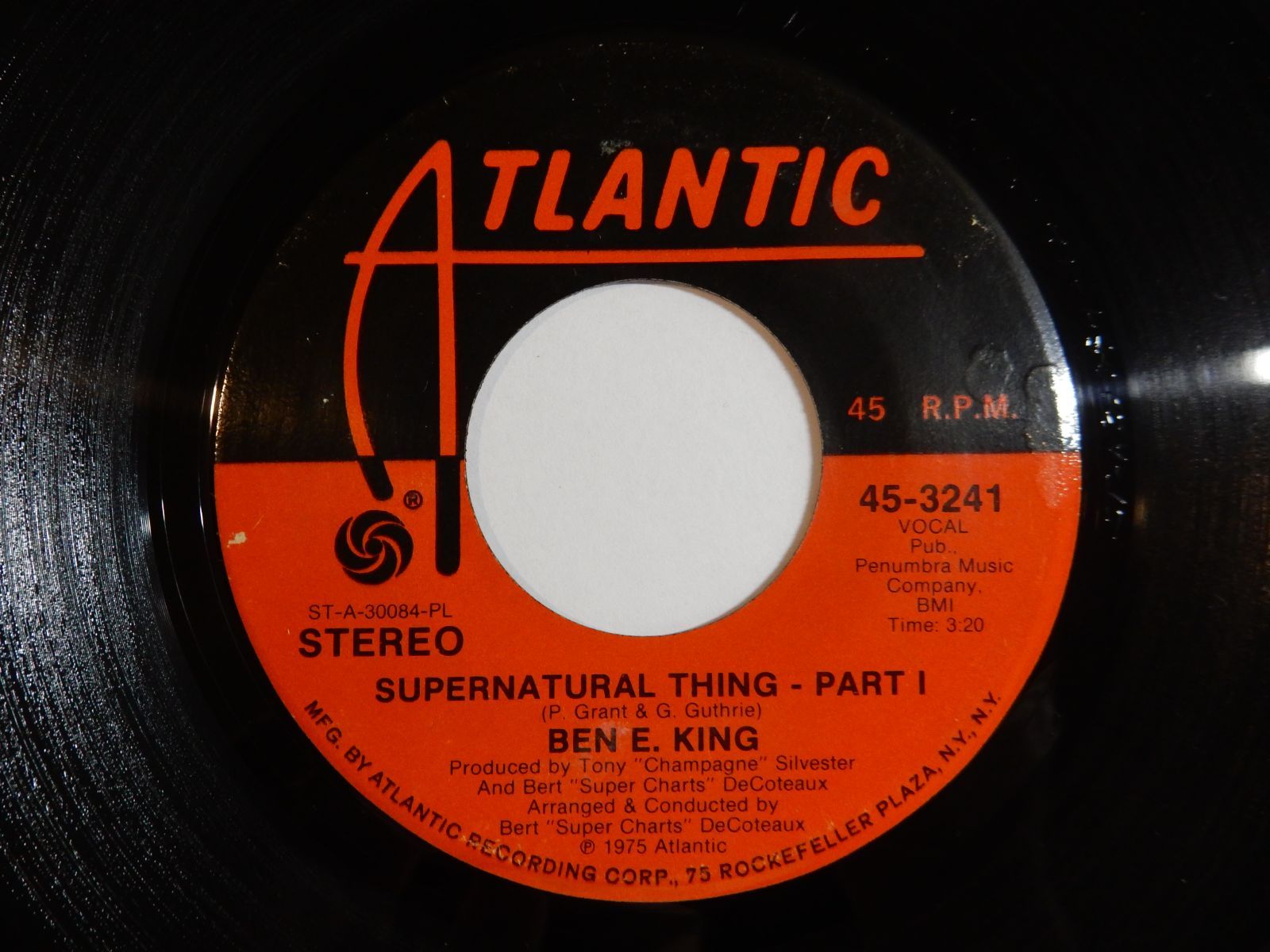 Ben E. King Supernatural Thing / (Part 2) Atlantic US 45-3241