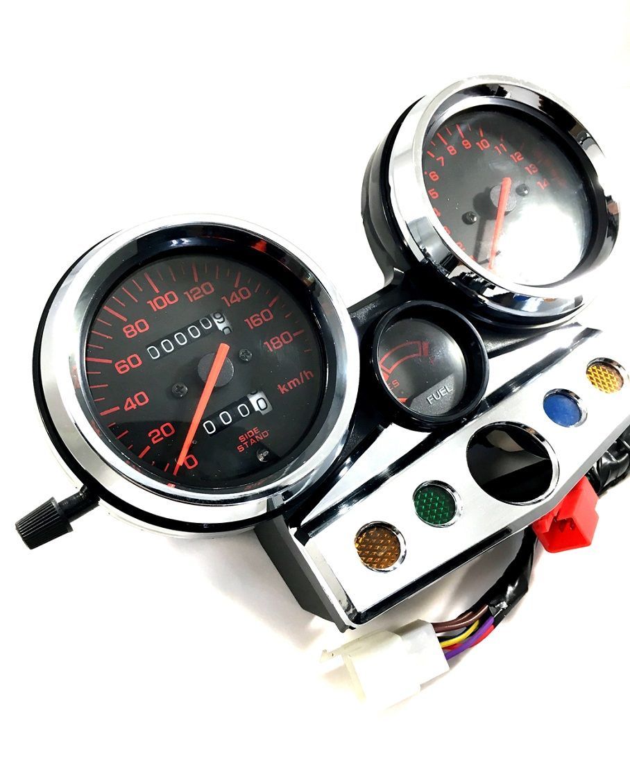 ホンダ CB400SF NC31 メーター ユニット 中期 95年 ～ 98年 カスタム スピードメーター タコメーター レッド 社外品 BRIGHTFACE_UK