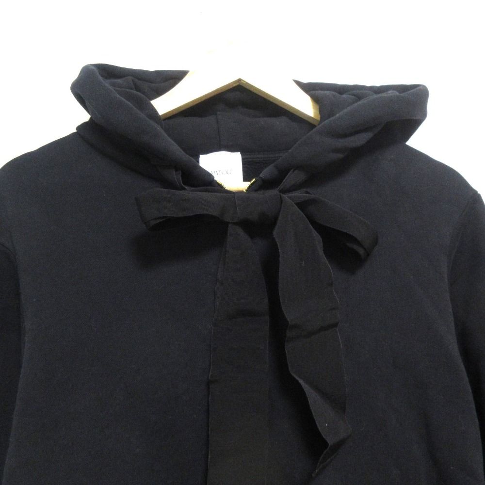 美品 24SS PATOU パトゥ バックロゴプリント リボン スウェット  