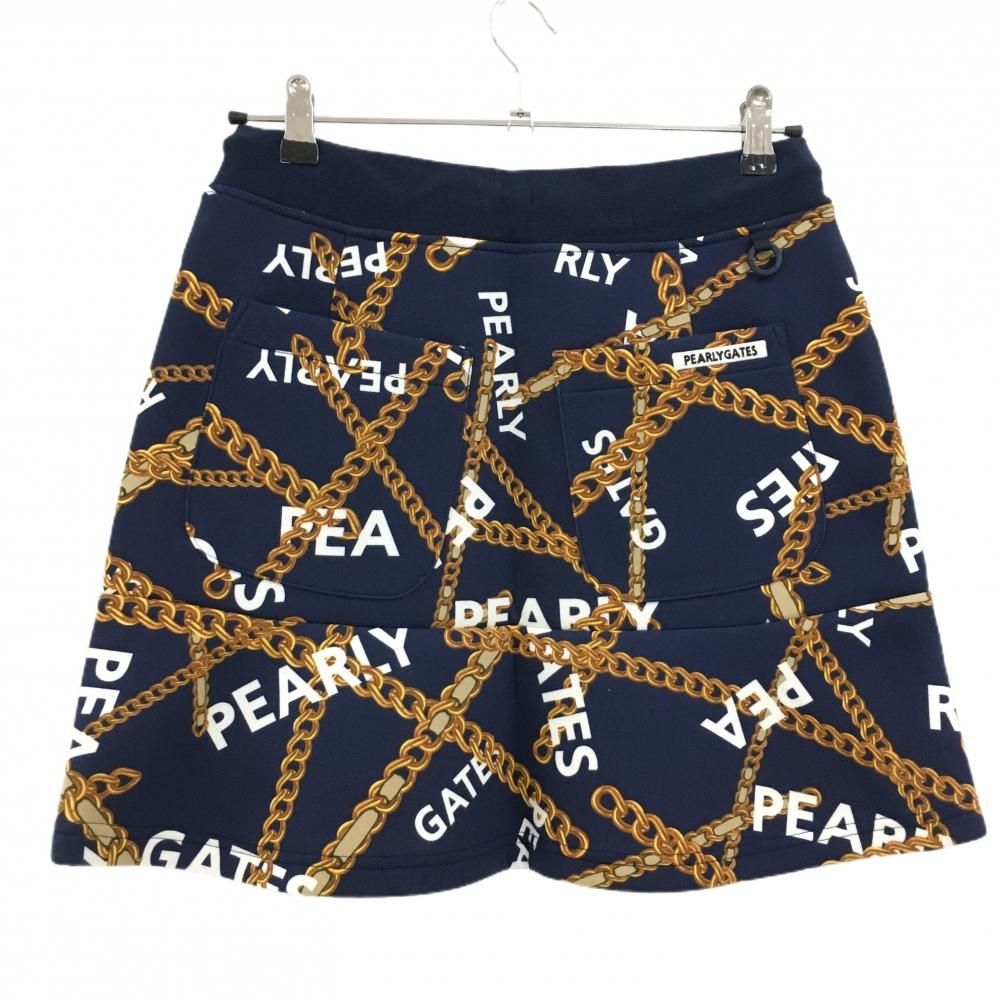 新品● パーリーゲイツ ●アーガイル柄＋モール ニットスカート　オレンジ/S 新品】PEARLY GATES パーリーゲイツ 055-1234914 ニットスカート