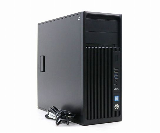 hp Z240 Tower Workstation Xeon E3-1245 v5 3.5GHz 16GB 256GB(新品SSD) Quadro M2000 DVD-ROM Windows10 Pro 64bit 中古