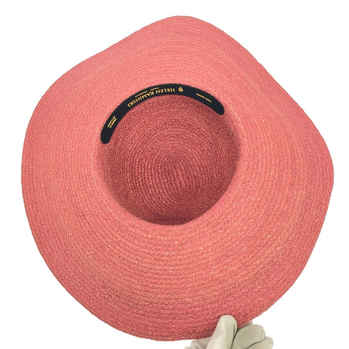 Helen Kaminski ヘレンカミンスキー ラフィアハット 帽子 ピンク