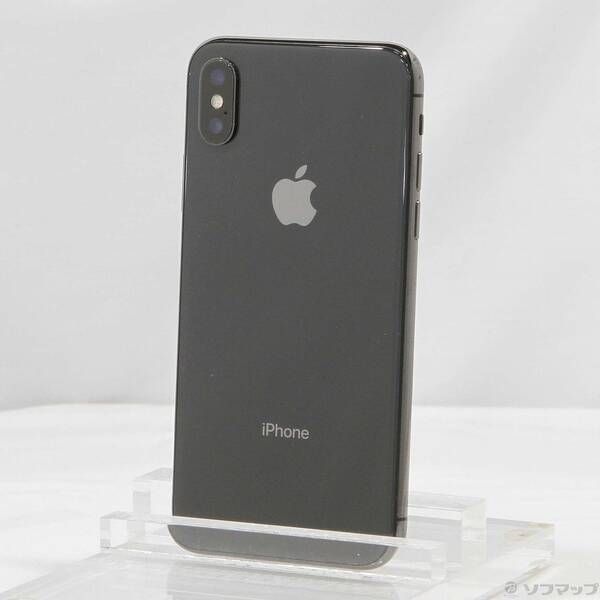 中古品〕 iPhoneX 64GB スペースグレイ MQAX2J／A SIMフリー【349