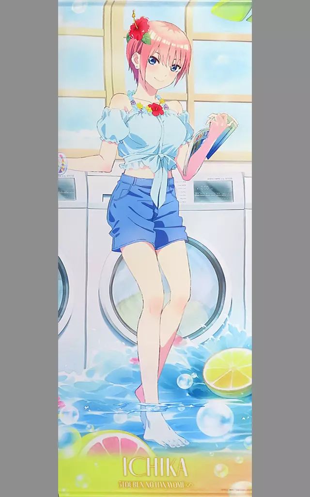 中古】タペストリー 中野二乃 等身大タペストリー ＜梅雨のうたたね