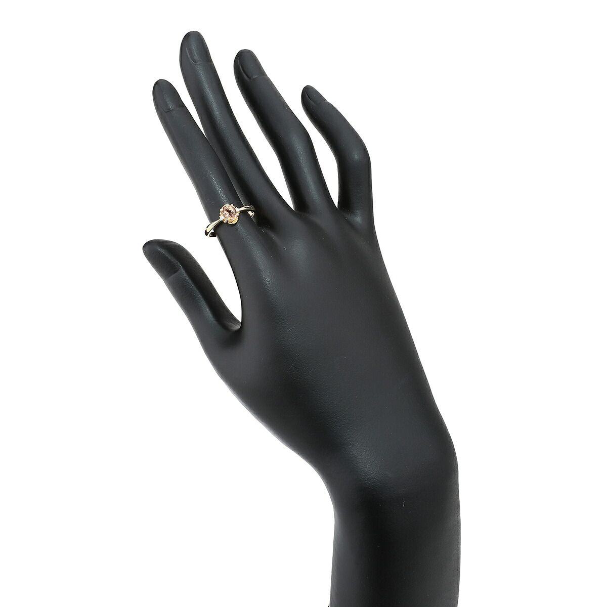 リング 指輪 インペリアルトパーズ ダイヤモンド K18 11号 中古  