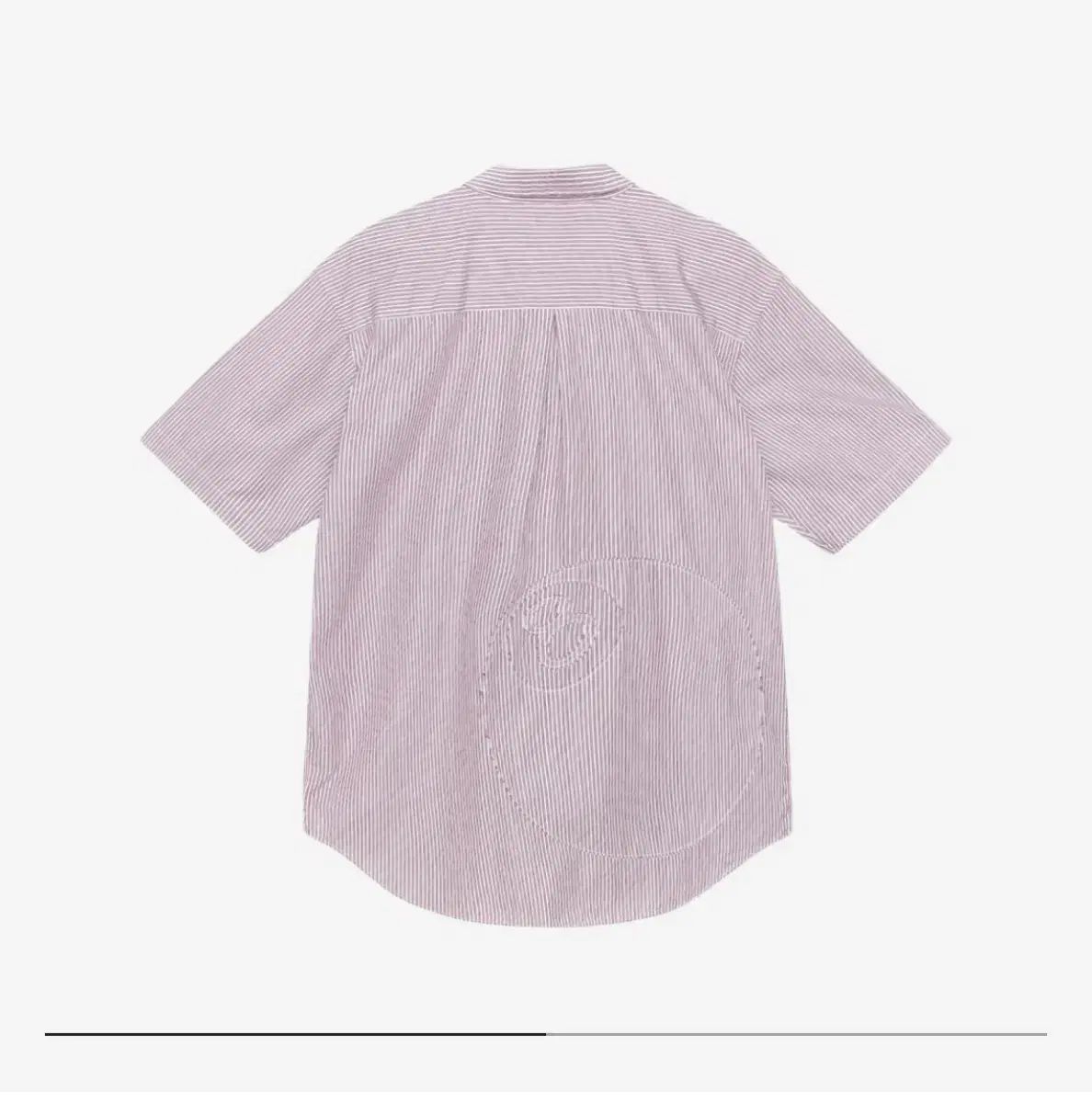 STUSSY ステューシー オーバーサイズ ショートスリーブ 8 ボール ストライプ シャツ バーガンディー XXL