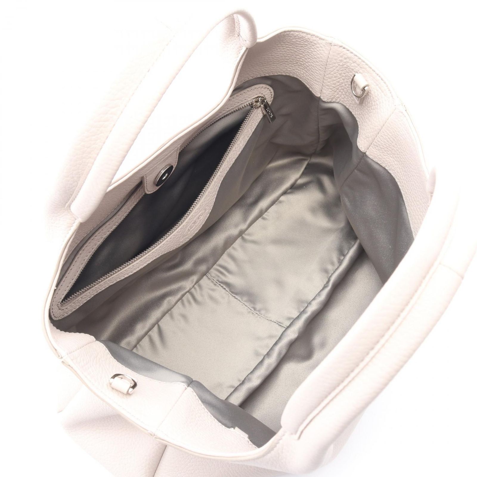 トッズ TOD'S トートバッグ ALH SHOPPING PICCOLA ライトグレー レザー