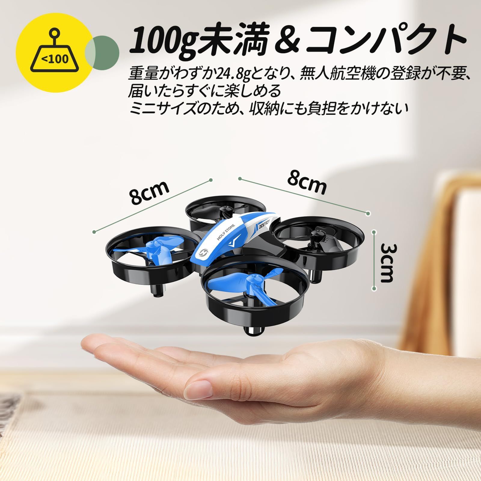 Holy Stone ドローン ミニドローン 室内 初心者 収納ケース付き