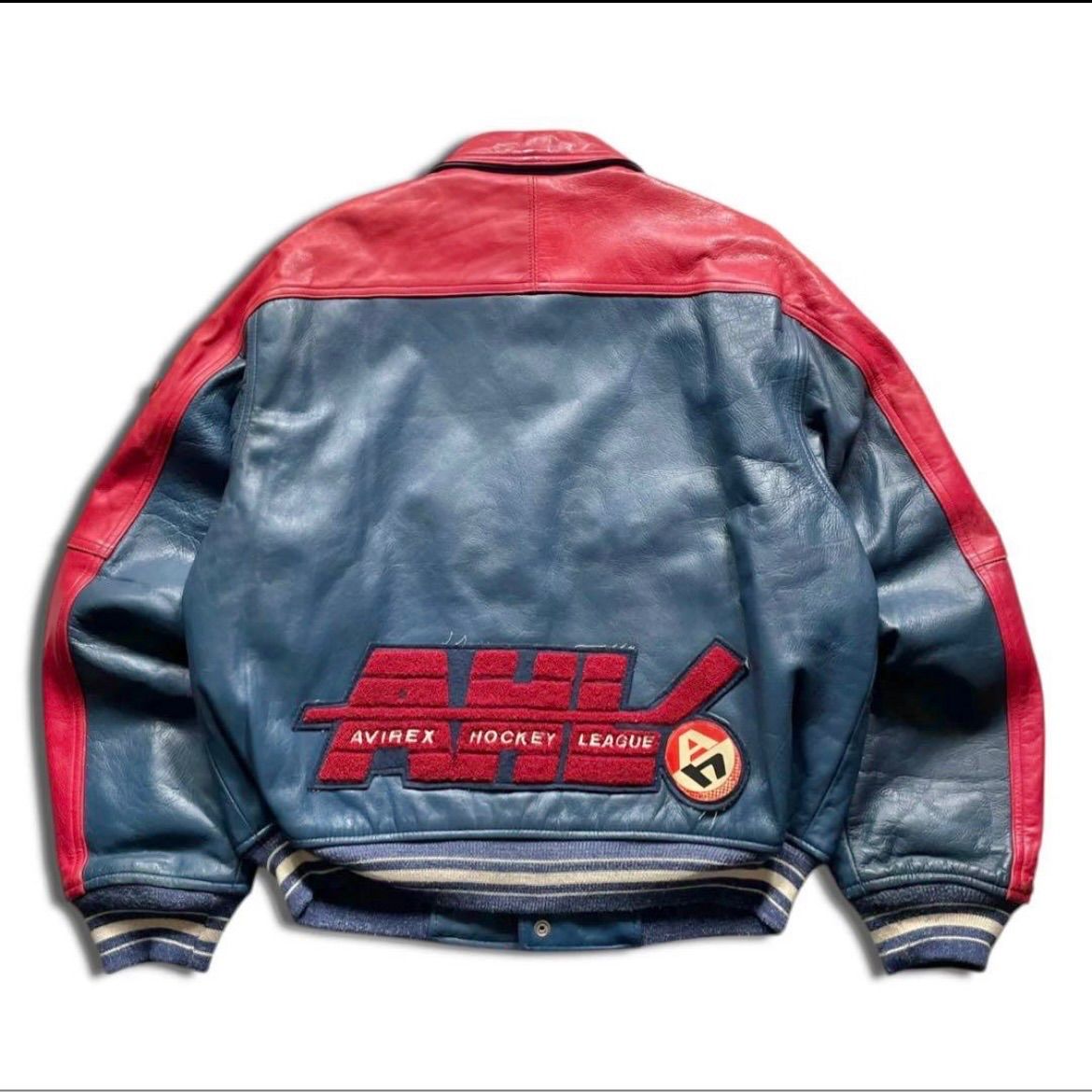 90s AVIREX バーシティ アヴィレックス レザージャケット