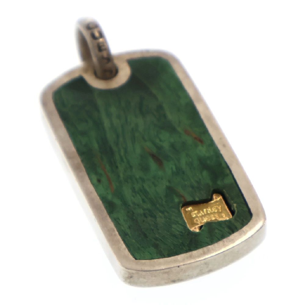 Stanley Guess マルチウッドインレイ ウッドギター ペンダント Stanley