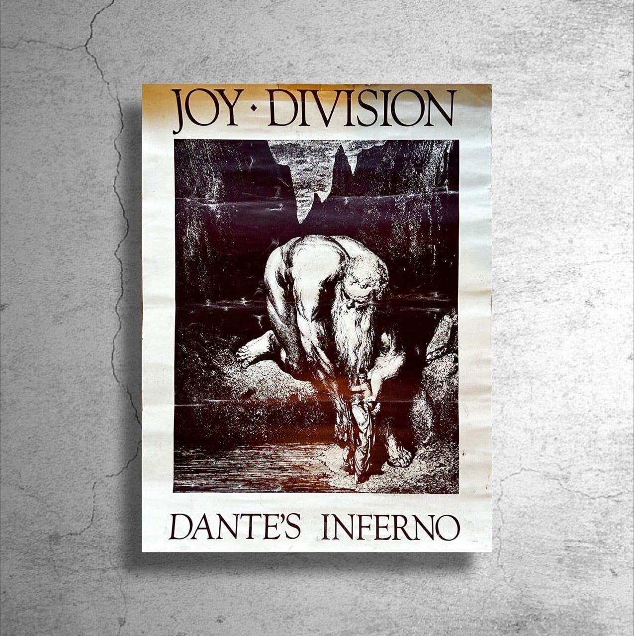 当時物/希少品！バンド『ジョイ・ディヴィジョン Joy Division』1985年イギリス版プロモーション用ポスター - メルカリ