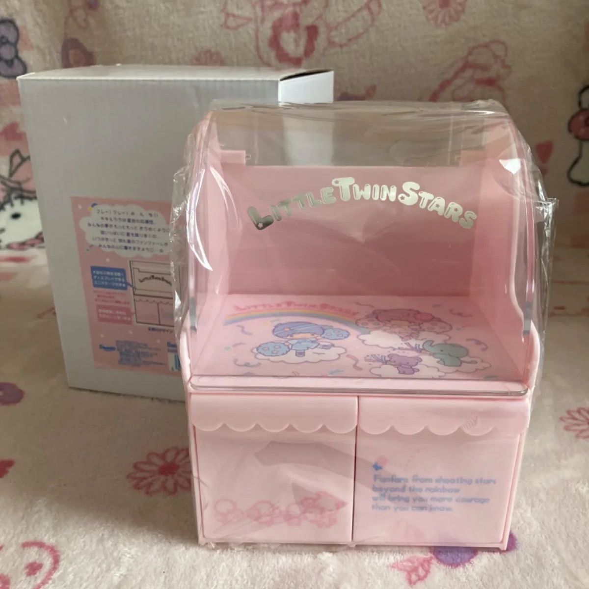 サンリオ 木製チェスト 小物入れ キキララ ピンク 小物収納ボックス