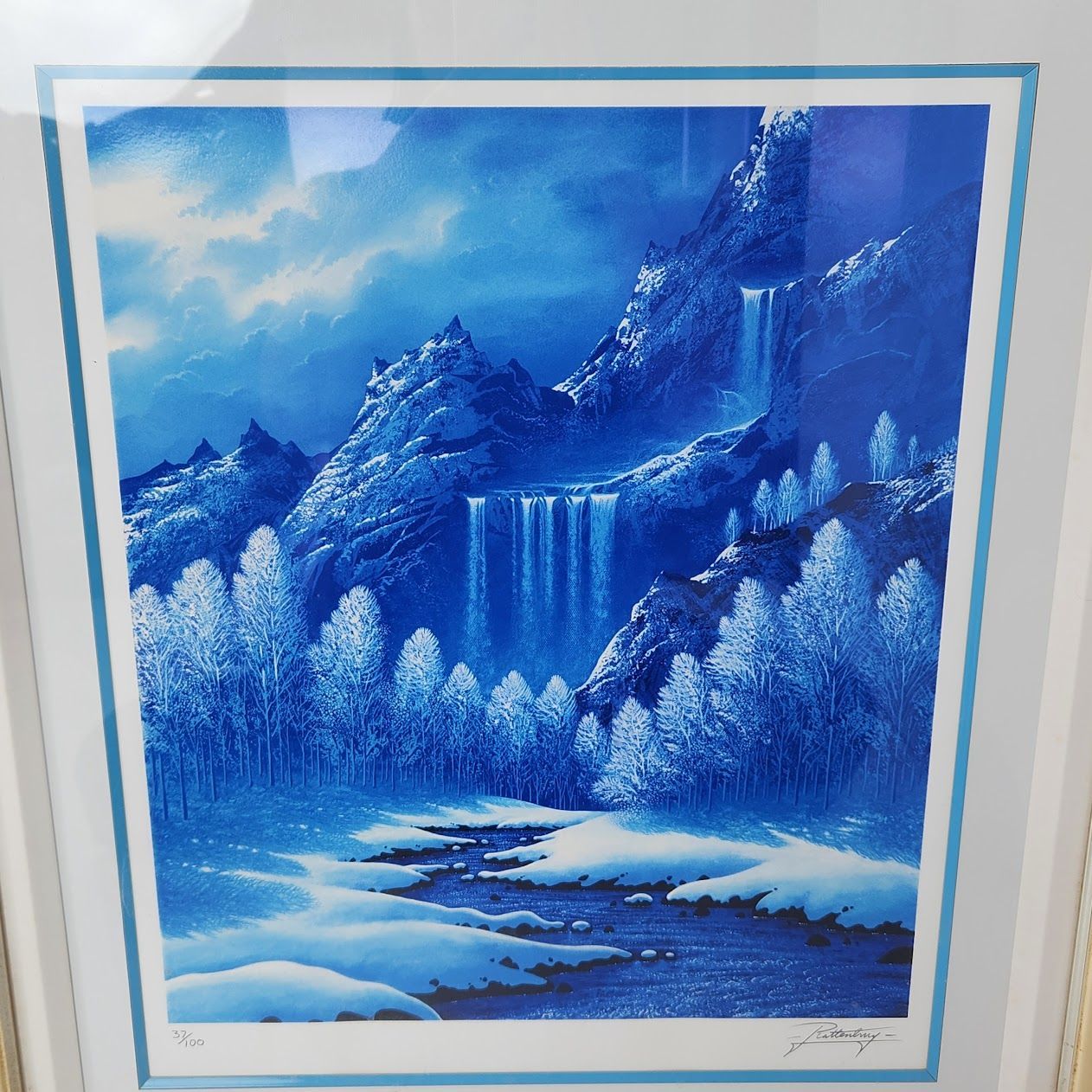 ジョン ラッテンベリー ブルーキャニオンフォール 2008年 シルクスクリーン