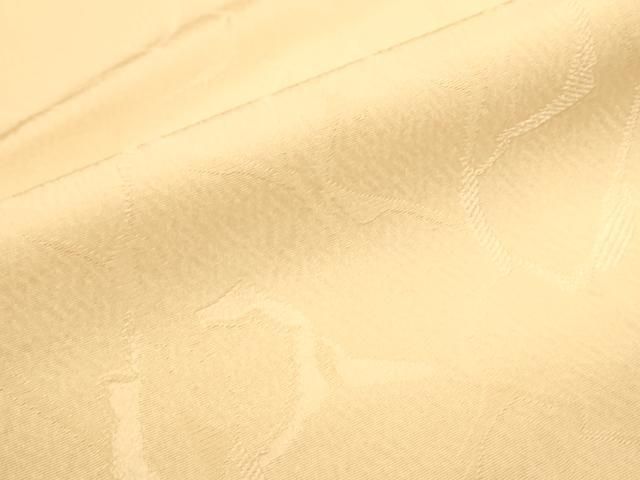 平和屋着物□上質な色無地 抽象地紋 蜂蜜色 正絹 逸品 未使用