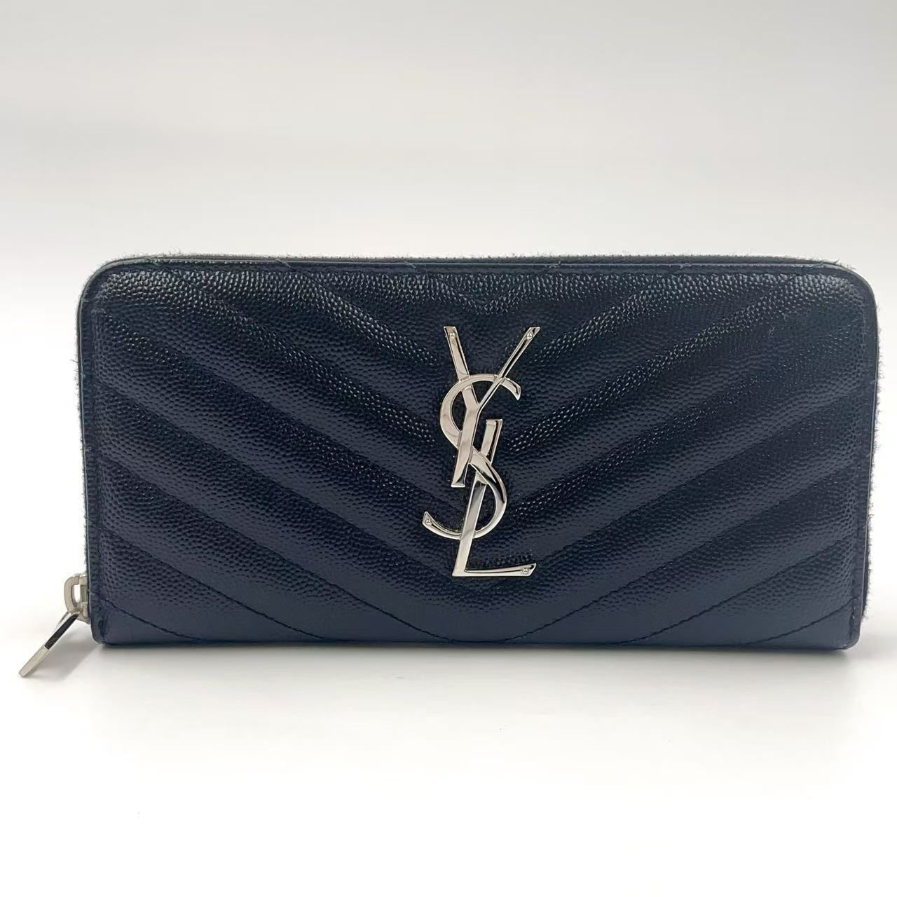 SAINT LAURENT コインケース キルティングレザー シルバーロゴ 黒 楽天市場】サンローラン パリ ポーチ ミニ クラッチバッグ 黒