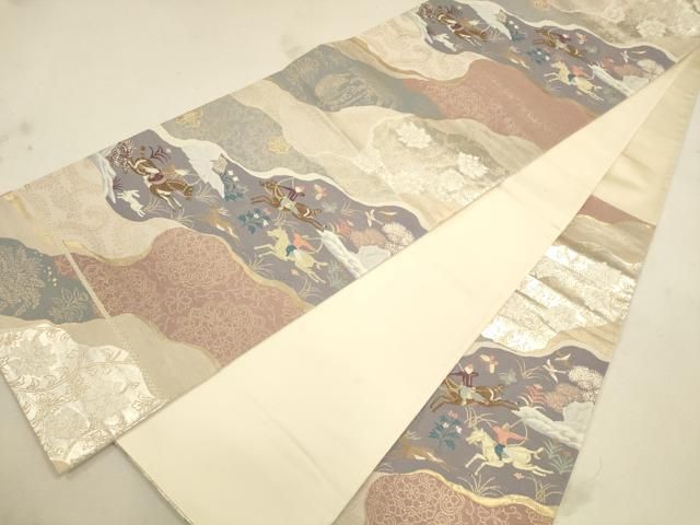袋帯 煌びやか 狩猟文 六通 正絹 着物 RO-2386 袋帯 煌びやか 狩猟文 六通 正絹 着物 RO-2386 - メルカリ