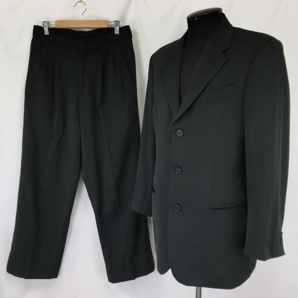 46|メンズM|黒 アルマーニジャパン正規代理店タグ◆cBH516