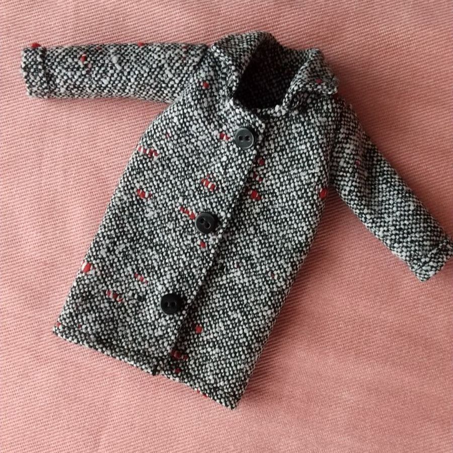 リカちゃん　洋服　ツイード❤︎ロングコート  ハンドメイド リカちゃん 洋服 ツイード❤︎ロングコート ハンドメイド - メルカリ