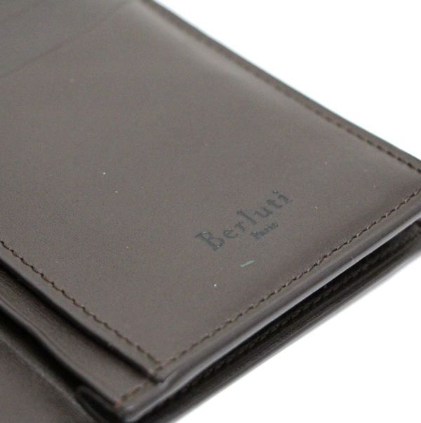 ベルルッティ Berluti 二つ折り長財布 スクリットレザー