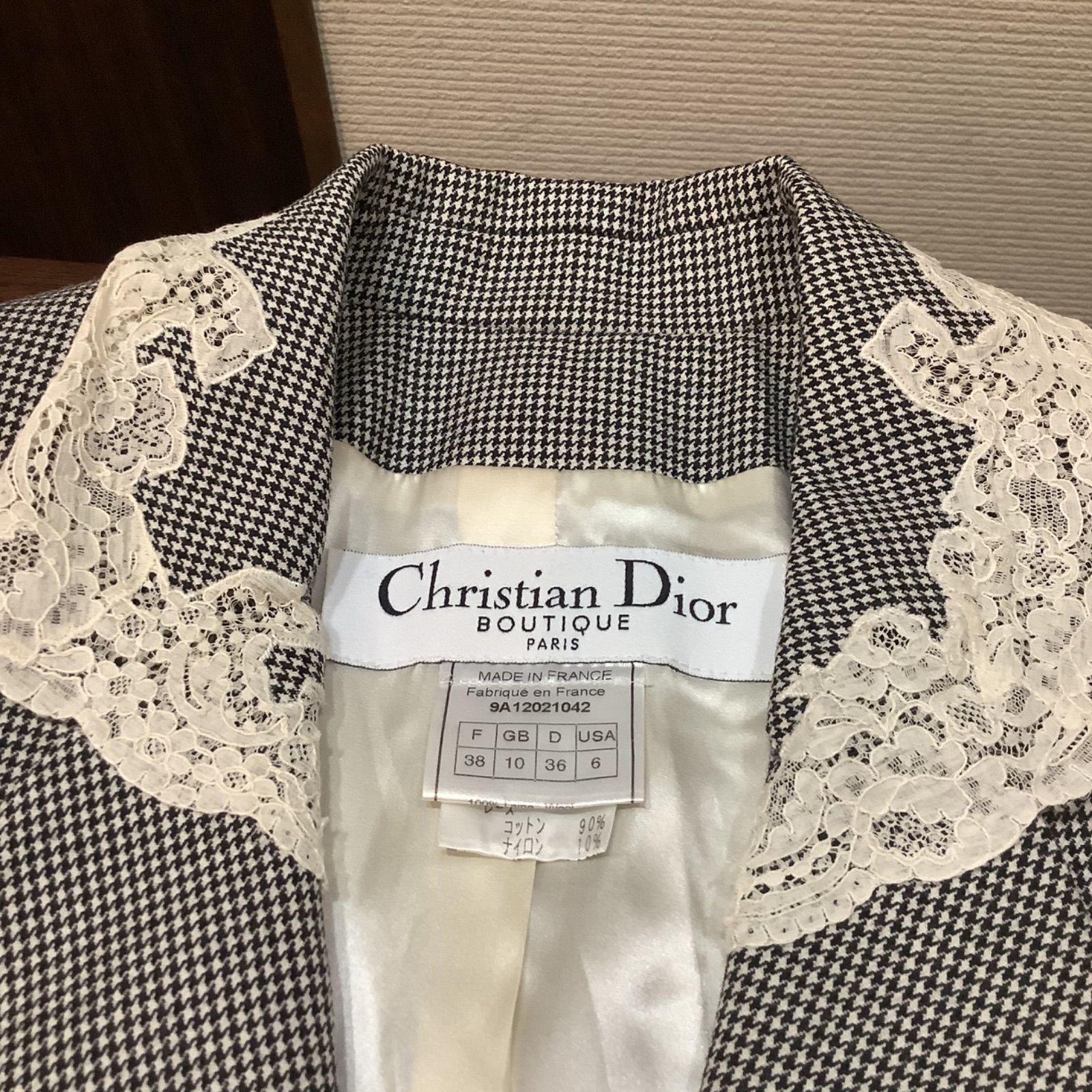 クリスチャンディオール Christian Dior ウール レース ジャケット ...