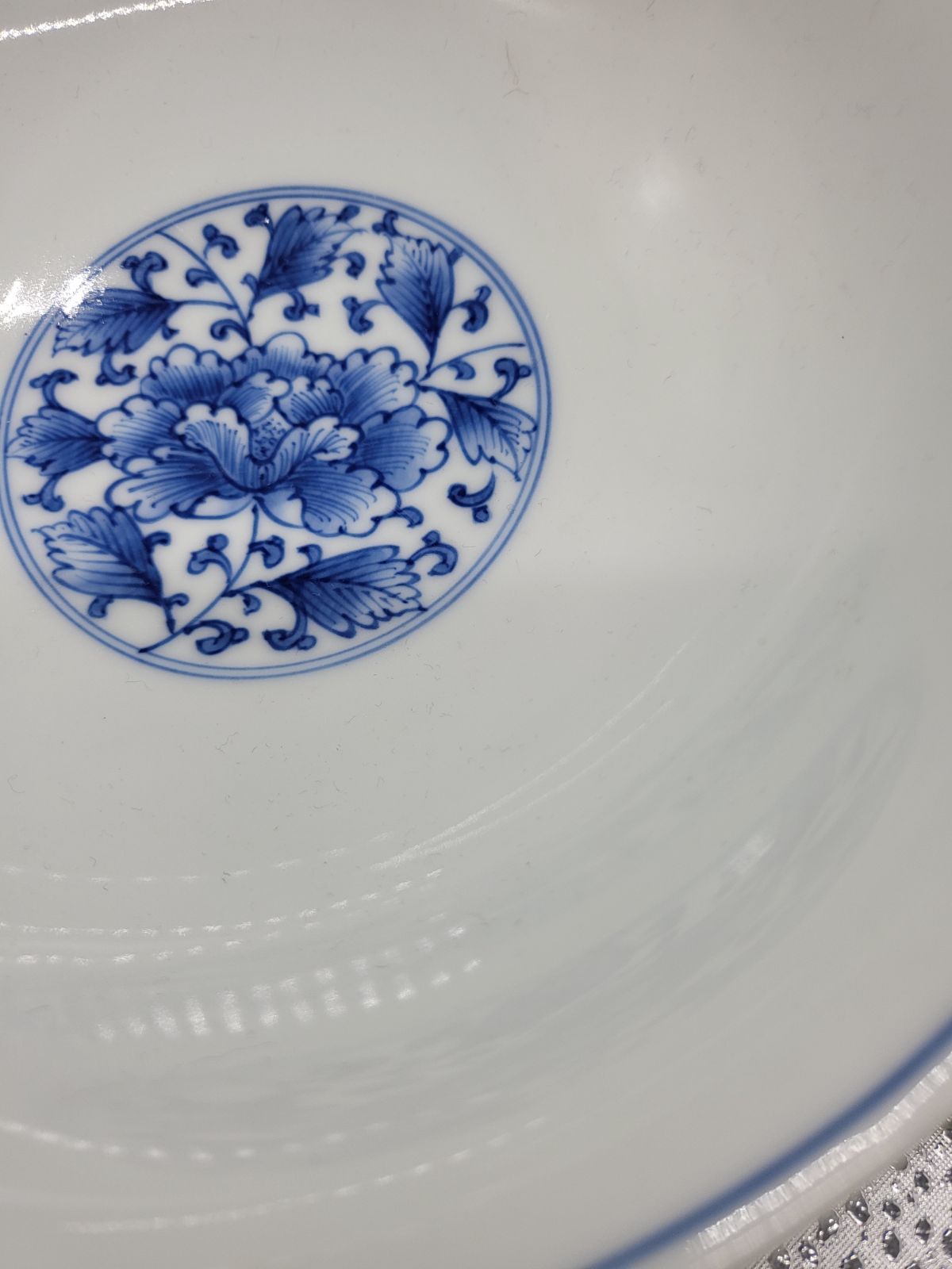 平戸　嘉久正窯　牡丹唐草　深鉢 平戸三川内焼 染付牡丹唐草 嘉久正窯