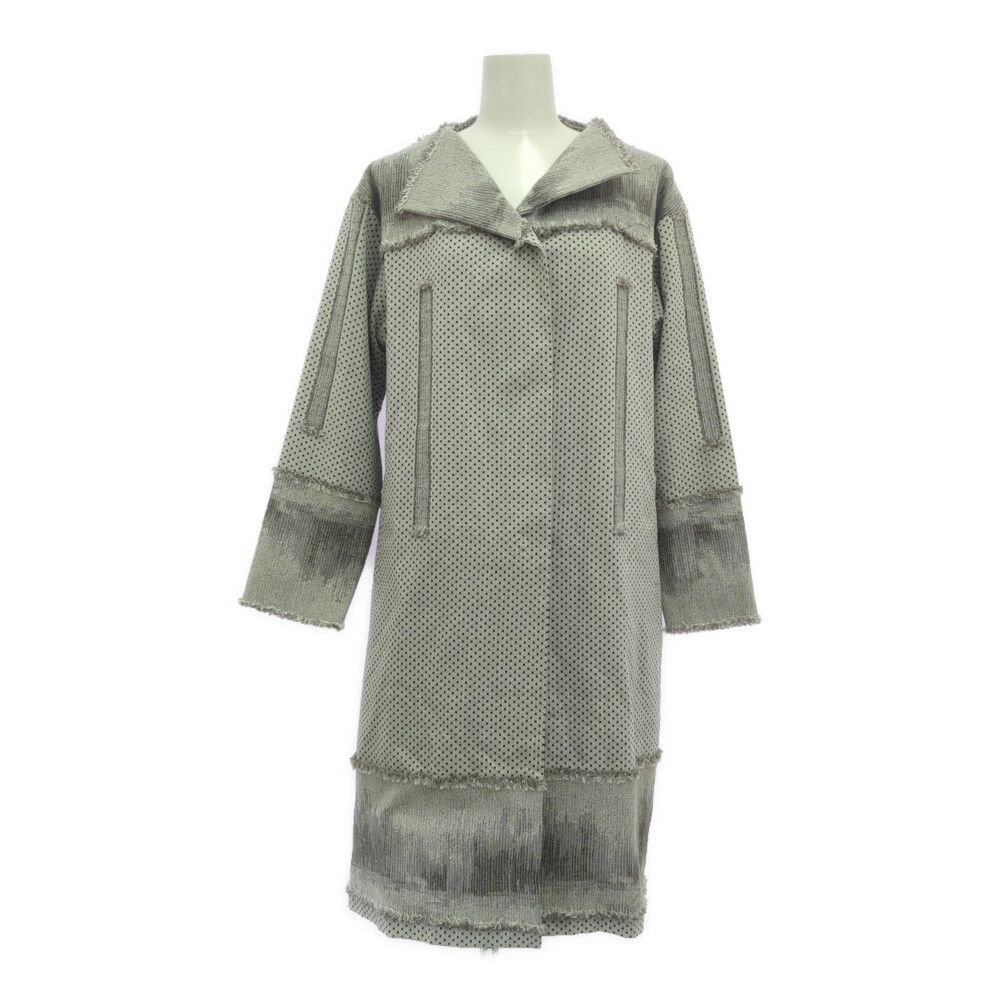 HaaT ISSEY MIYAKE ハートイッセイミヤケ ドット柄 フリンジ スカーフ