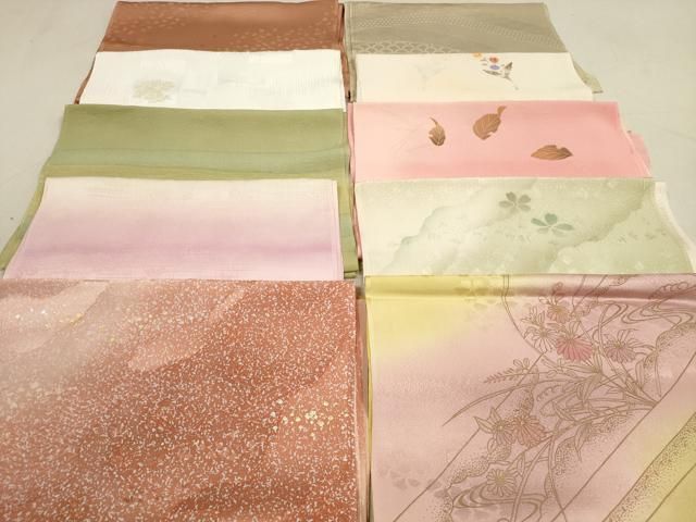 平和屋着物 和装小物 帯揚げ10枚セット 正絹 DAAV2501xg
