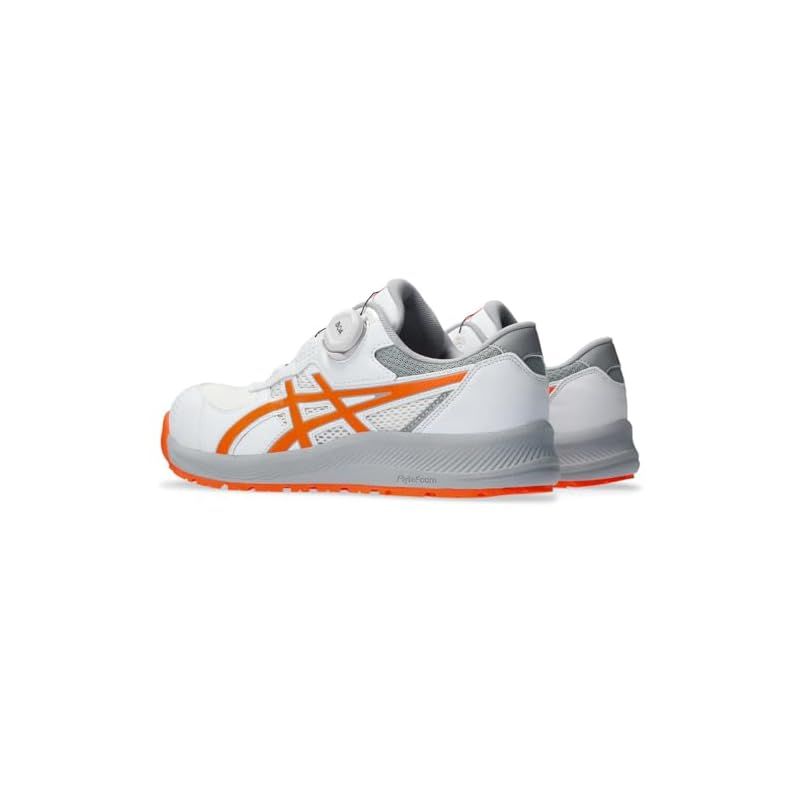 asics 安全靴 BOAシステム ホワイト/オレンジ アシックスワーキング] 安全靴/作業靴 ウィンジョブCP219 BOA