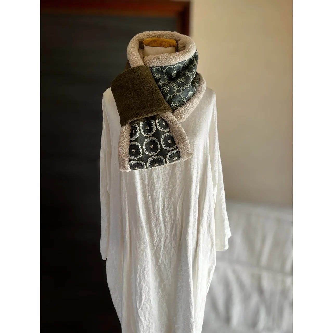 マフラータイプ】jelly 販売済み flower・anemoneのネックウォーマー