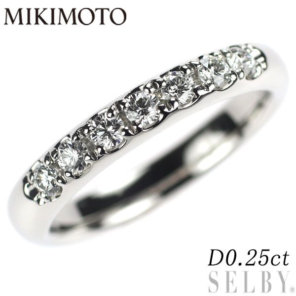ミキモトダイヤモンドリング　pt950 中石0.53ct SAHKO様分 MIKIMOTO 【ミキモト】Pt950ダイヤモンドリング (NO.48091