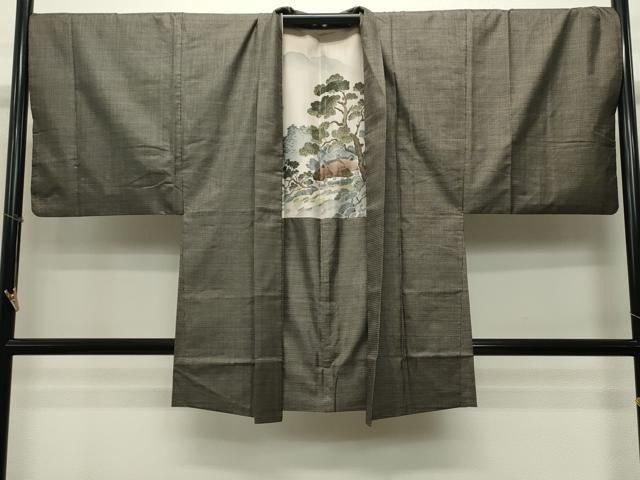 平和屋着物○男性 本場大島紬 アンサンブル 100亀甲 総詰め 正絹 逸品