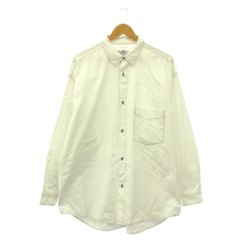 Graphpaper Garment Dyed Poplin shirt 2 ホワイト グラフペーパー 10