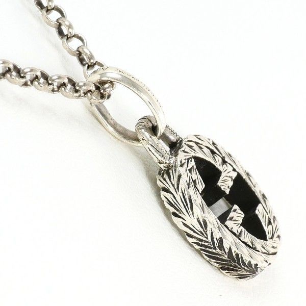 グッチ GUCCI インターロッキング シルバー ネックレス necklace
