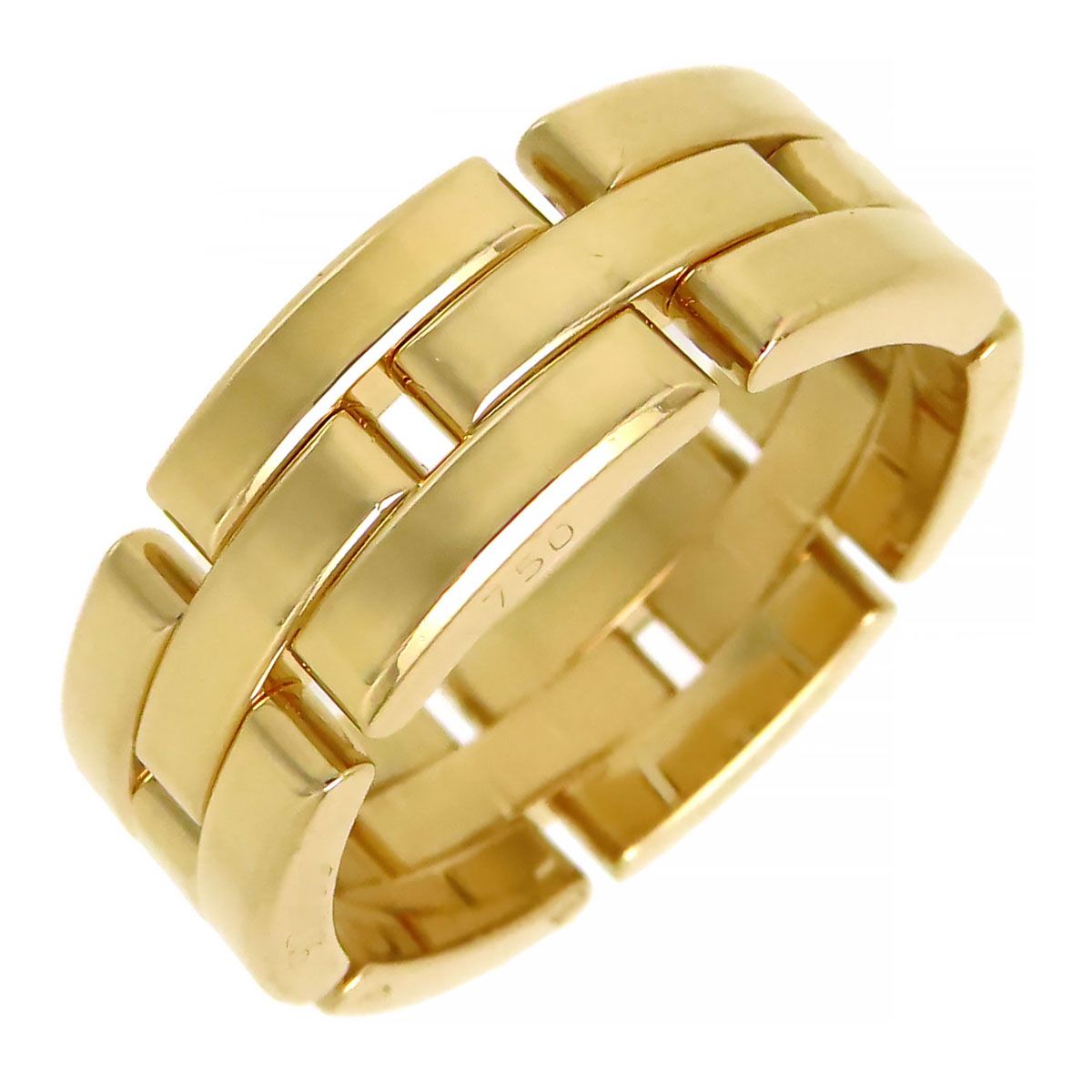 Cartier 750ゴールド 3連リング カルティエ Cartier トリニティリング スリーゴールド 750