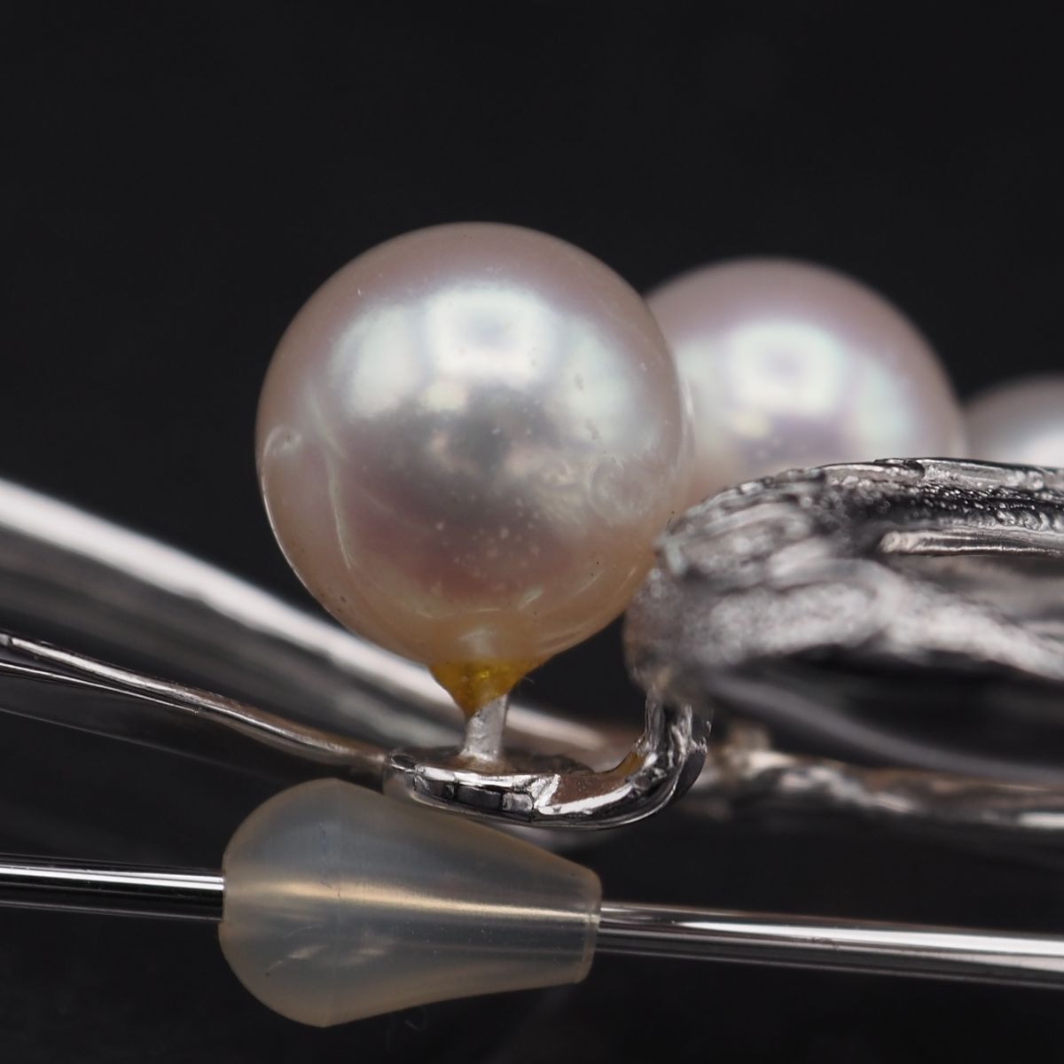 シルバー コサージュ