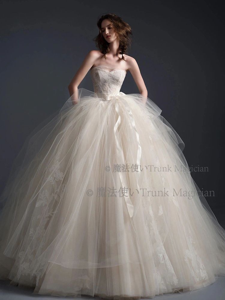 シアーウェディングドレスパーティーベアトップ CCVZ1026P240