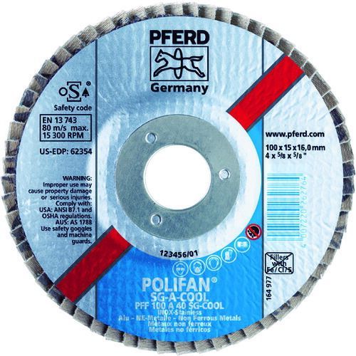 ＰＦＥＲＤ ポリファンフラップディスクＳＧＡ Φ１００ ＃１２０ 10枚セット