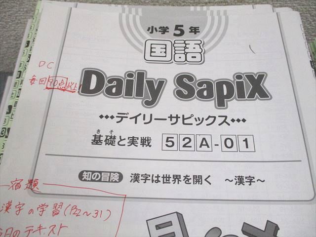 SAPIX 小5 国語 デイリー/サマーサピックス 2023年度版 テキスト SAPIX 小5 国語 デイリー/サマーサピックス 2023年度版 テキスト