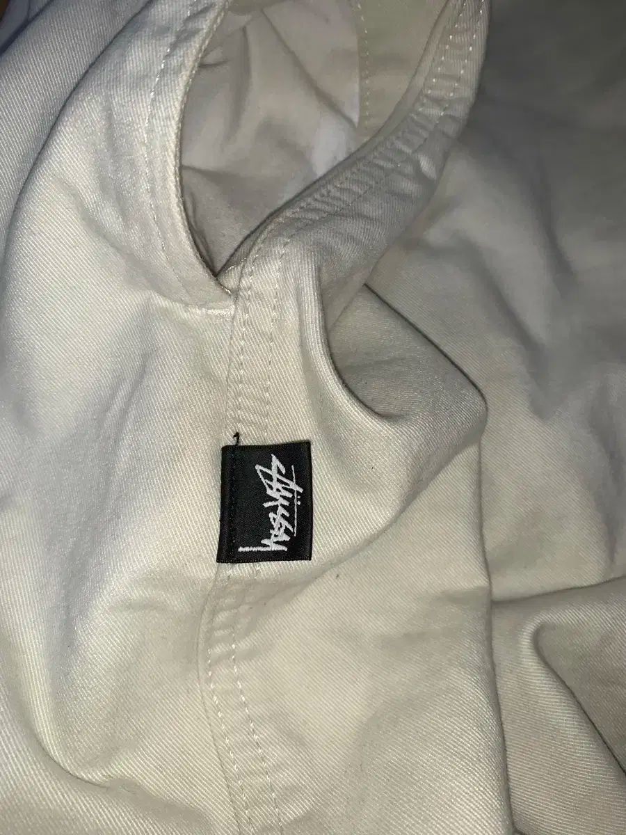 XL STUSSY(ステューシー) ブラッシュド ビーチ パンツ 白 STUSSY