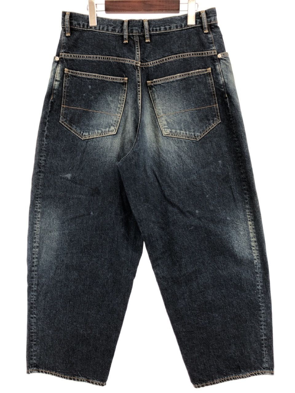 ANCELLM AGING LOOSE TAPERED 5P DENIM PANTS 3 インディゴ - WHYNOT