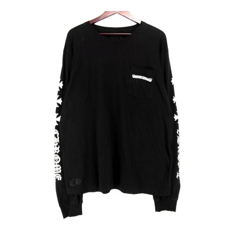 クロムハーツ CHROME HEARTS 【 CH L/S 1 TEE 】 アーム CH プラス ロゴ プリント ロング スリーブ カットソー　h2320
