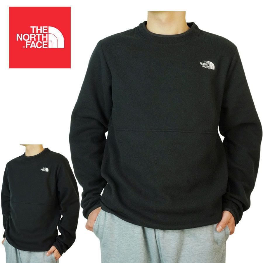 ノースフェイス THE NORTH FACE メンズ フリース M ALPINE 100 CREW アルパイン100クルーネック TNF BLACK ブラック 男性用 トップス ボア アウトドア 黒 アウトドア キャンプ スノーボード