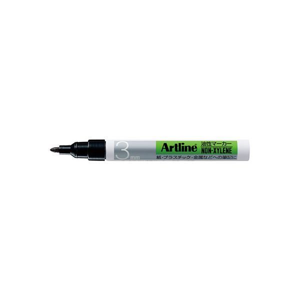 （まとめ） シヤチハタ アートライン丸3 1.5mm （ノンキシ） 黒 【×30